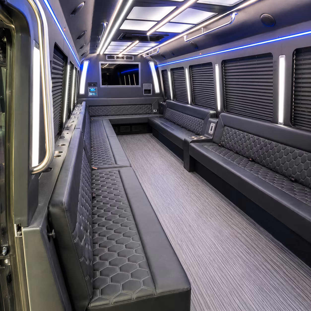 bridgewater 40 passenger party bus interior