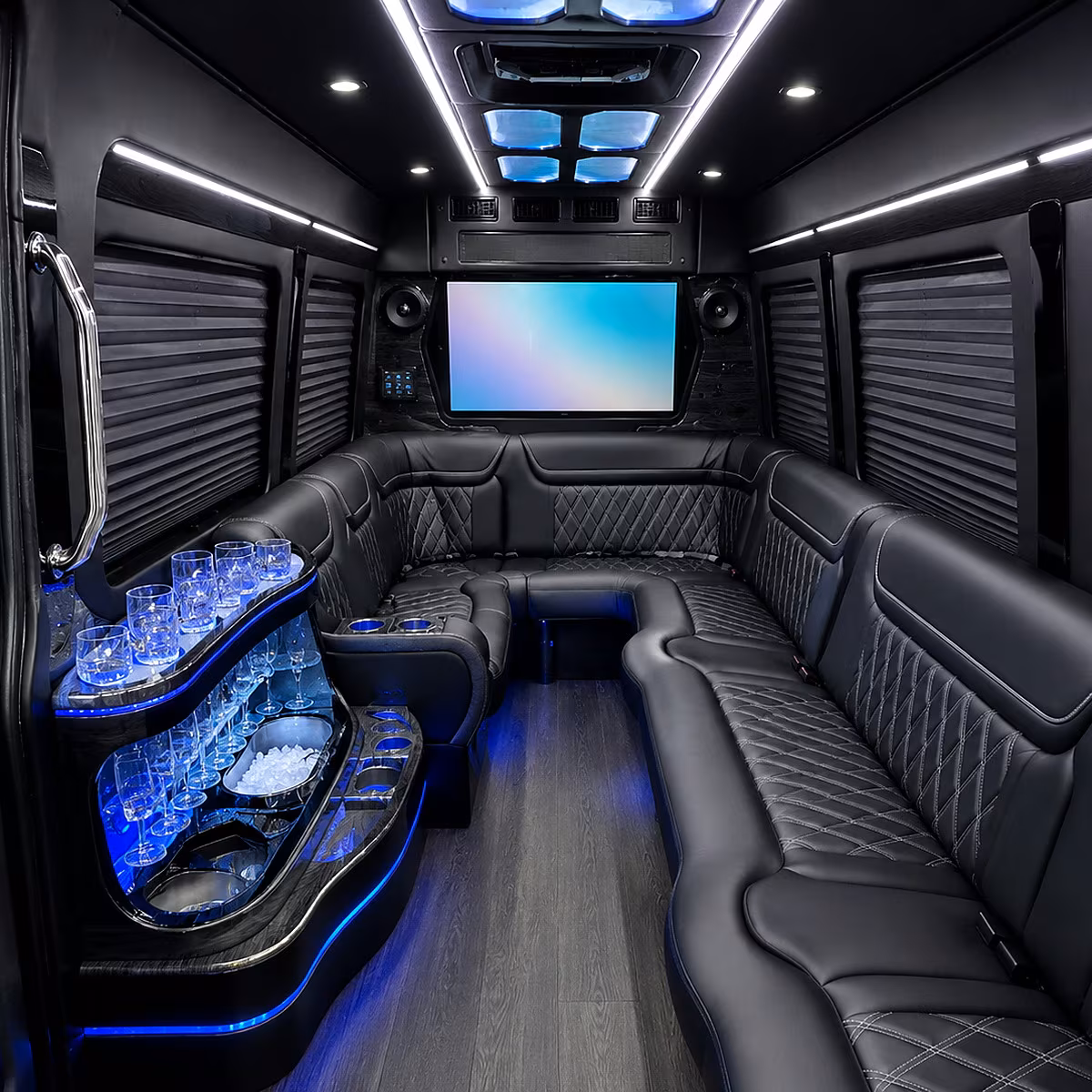 bridgewater party bus rentals inside