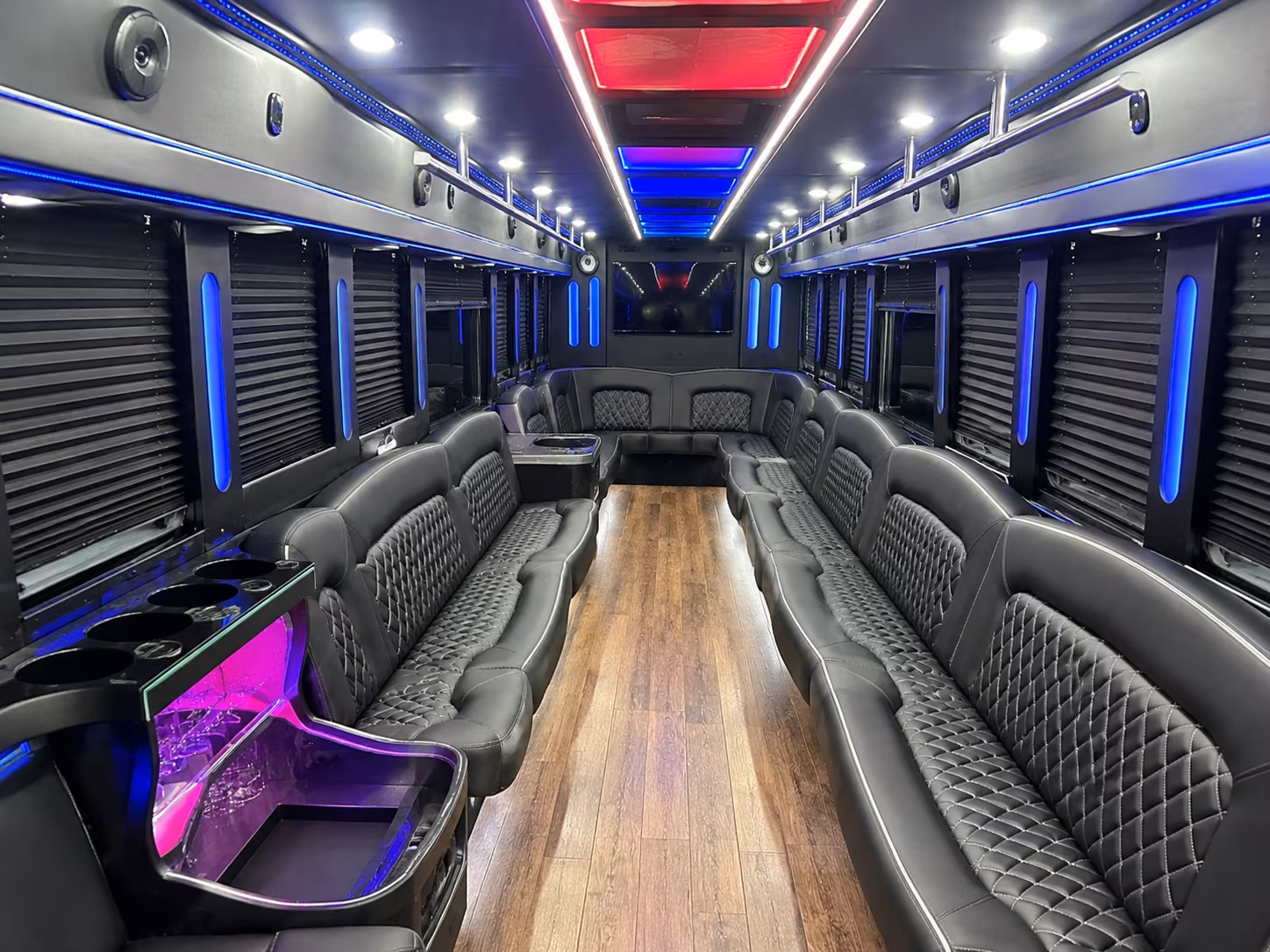 pnc bank arts center party bus rental