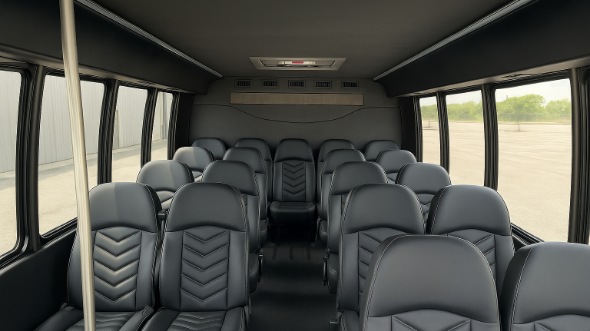 Interior of Charter Bus Company Piscataway's 25 Passenger Mini bus in Piscataway