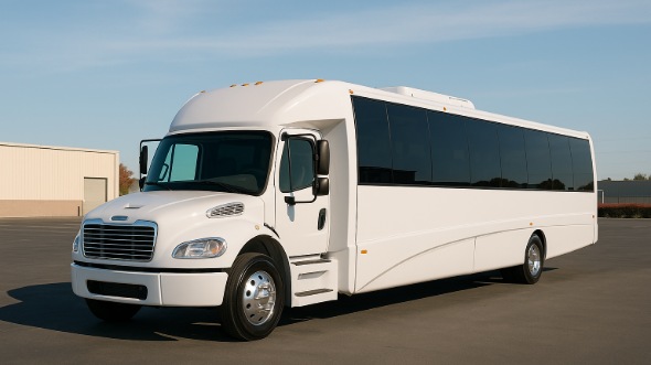 Exterior of Charter Bus Company Piscataway's 28 Passenger Mini bus in Piscataway