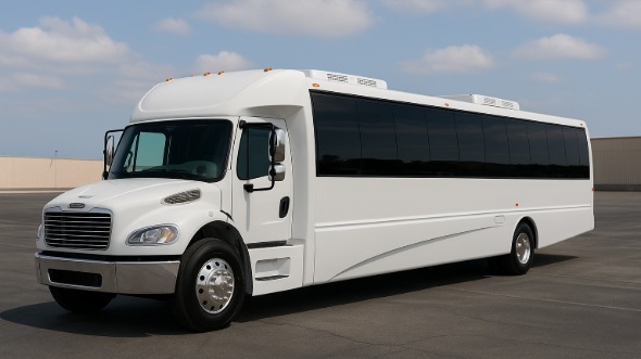Exterior of Charter Bus Company Piscataway's 35 Passenger Minibus in Piscataway