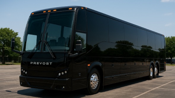 Exterior of Charter Bus Company Piscataway's 50 Passenger Charter Bus in Piscataway