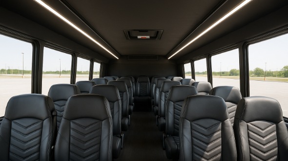 bridgewater 15 passenger minibus interior