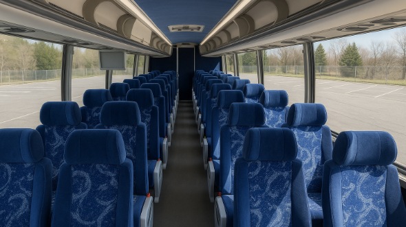 bridgewater 50 passenger charter bus inside