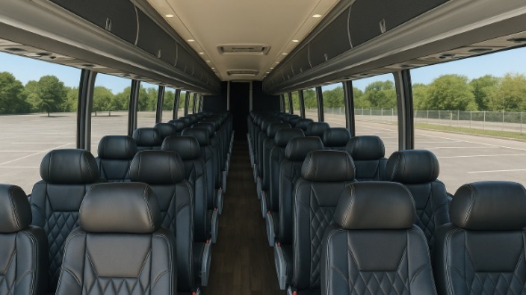 bridgewater 54 passenger charter bus inside