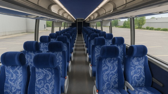 bridgewater 56 passenger charter bus inside