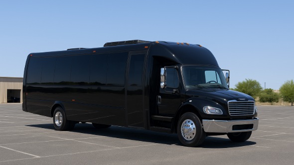 Exterior of Charter Bus Company Piscataway's Party Bus in Piscataway