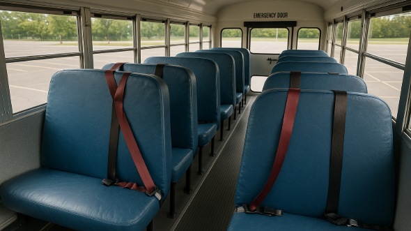 Interior of Charter Bus Company Piscataway's School Bus in Piscataway