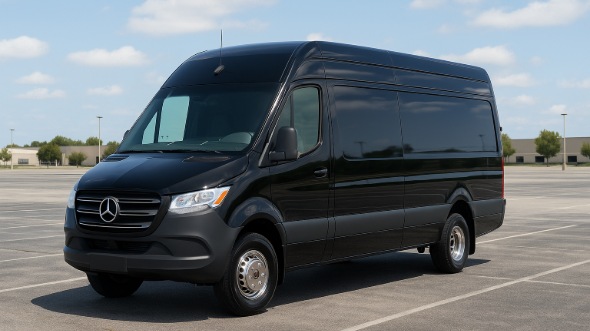 Exterior of Charter Bus Company Piscataway's Sprinter Van Rental With Driver in Piscataway